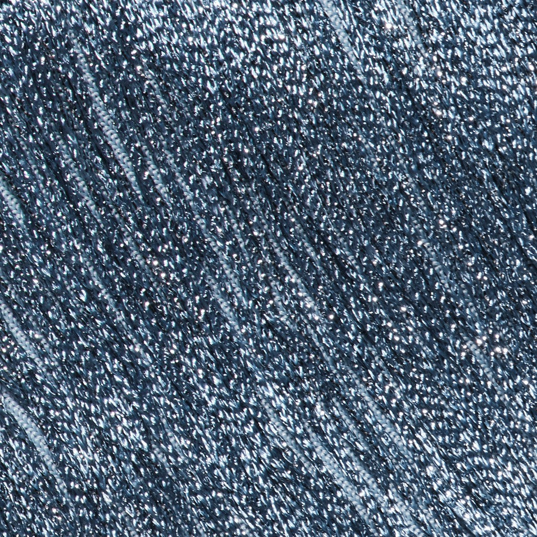 Sleeveless Fringe Bandage Top and Skirt Set-Blue