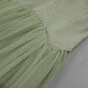 Strapless Mesh Princess Maxi Evening Gown - product view 23
